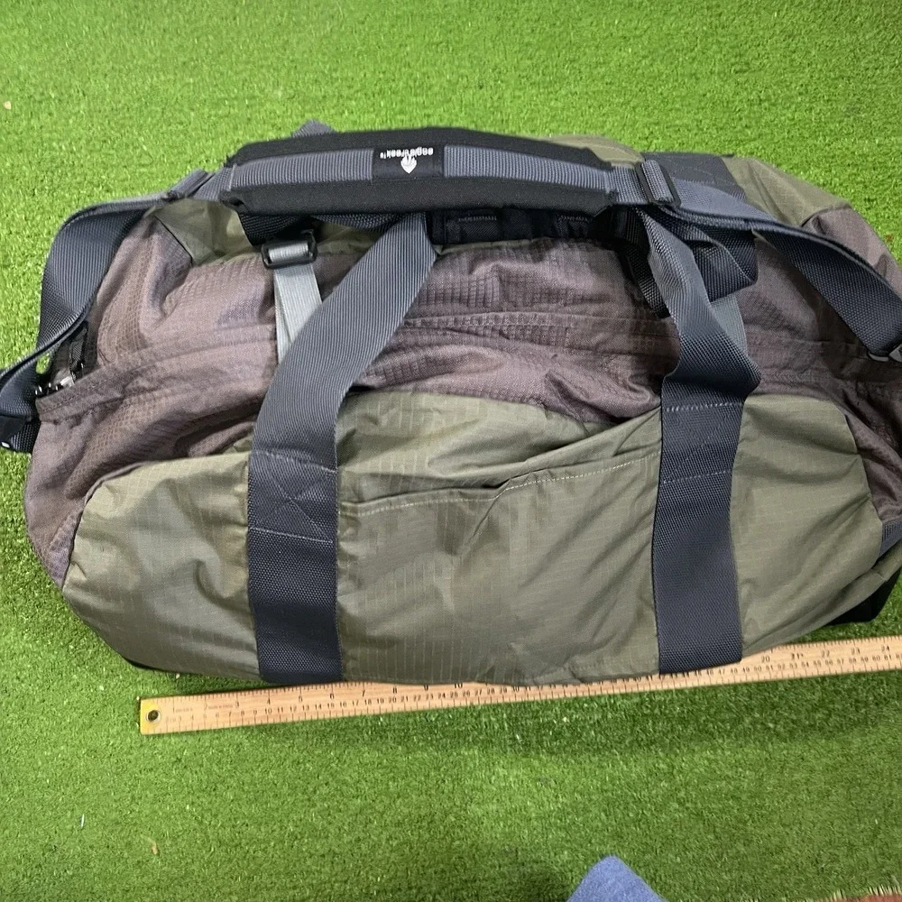 Tauck Duffle Bag LG Weekender Bag Ripstop Grey Olive Drab Carry On Travel Bag